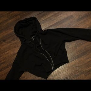 Forever 21 zip up hoodie crop top